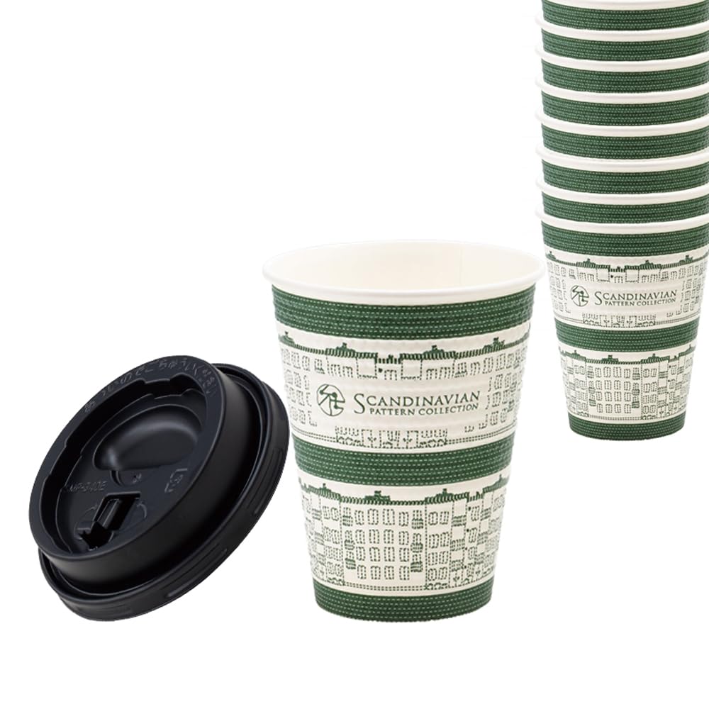 Amazon | サンナップ cuplid 紙コップ蓋セット 12oz 340ml 50組 蓋黒